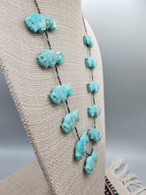 Load image into Gallery viewer, VINTAGE TURQUOISE BUFFALO FETISH NECKLACE - ZUNI