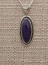Load image into Gallery viewer, CHAROITE PENDANT- ELOISE KEE