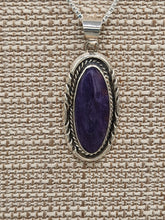 Load image into Gallery viewer, CHAROITE PENDANT- ELOISE KEE