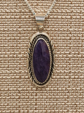 Load image into Gallery viewer, CHAROITE PENDANT- ELOISE KEE