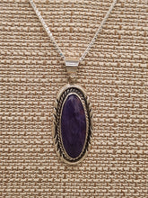 Load image into Gallery viewer, CHAROITE PENDANT- ELOISE KEE
