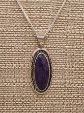 Load image into Gallery viewer, CHAROITE PENDANT- ELOISE KEE