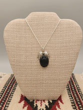 Load image into Gallery viewer, ONYX FEATHER NECKLACE - OVAL - KIRK SMITH