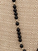 Load image into Gallery viewer, ONYX PENDANT ON 6MM BEADS - HARRISON YAZZIE
