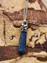 Load image into Gallery viewer, LAPIS CRYSTAL POINT NECKLACE - 24"