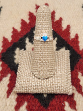 Load image into Gallery viewer, BLUE OR WHITE OPAL CLADDAH RING - HEART SHAPED - 7 sizes available
