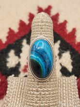 Load image into Gallery viewer, AZURITE RING - SIZE 6.5 - OVAL SHAPED
