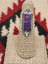 Load image into Gallery viewer, PURPLE COPPER TURQUOISE RING - SIZE 5.5