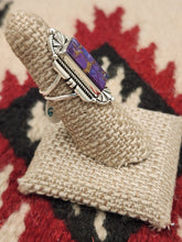 Load image into Gallery viewer, PURPLE COPPER TURQUOISE RING - SIZE 5.5