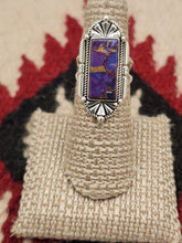 Load image into Gallery viewer, PURPLE COPPER TURQUOISE RING - SIZE 5.5