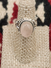 Load image into Gallery viewer, ROSE QUARTZ RING - SIZE 5.5 - OVAL
