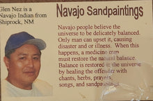 Load image into Gallery viewer, SANDPAINTING - MOTHER EARTH & FATHER SKY - GLEN NEZ