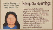 Load image into Gallery viewer, SANDPAINTING -FEMALE YEI- HOLY PEOPLE - DARLENE JOHNSON