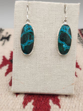 Load image into Gallery viewer, AZURITE EARRINGS - LARGE OVAL
