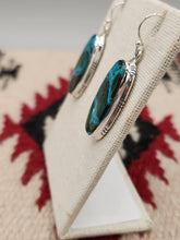 Load image into Gallery viewer, AZURITE EARRINGS - LARGE OVAL