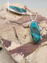 Load image into Gallery viewer, AZURITE EARRINGS - LARGE OVAL