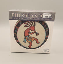 Load image into Gallery viewer, KOKOPELLI SANDSTONE COASTERS - 4 PACK