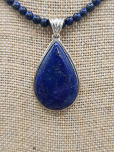 Load image into Gallery viewer, LAPIS PENDANT & EARRINGS SET - TEARDROP