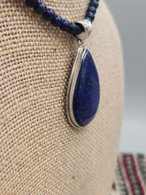 Load image into Gallery viewer, LAPIS PENDANT & EARRINGS SET - TEARDROP