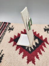 Load image into Gallery viewer, GREEN COPPER TURQUOISE OVAL EARRINGS