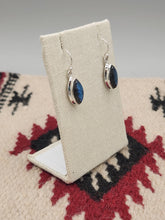 Load image into Gallery viewer, LABRADORITE DIAMOND SHAPED EARRINGS