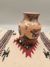 Load image into Gallery viewer, HORSEHAIR DREAMCATCHER BEAR POTTERY - SYLVIA JOHNSON #2