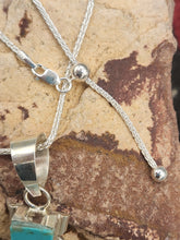 Load image into Gallery viewer, TURQUOISE & OPAL INLAY PENDANT W/CHAIN - BRANDON ETCITTY