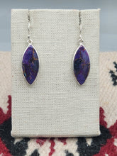 Load image into Gallery viewer, PURPLE COPPER TURQUOISE EARRINGS