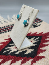 Load image into Gallery viewer, KINGMAN TURQUOISE OVAL SHAPED EARRINGS