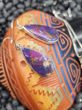 Load image into Gallery viewer, PURPLE COPPER TURQUOISE NECKLACE & EARRINGS SET- TEARDROP