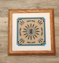 Load image into Gallery viewer, SANDPAINTING - POLLEN BOY ON THE SUN - LEHI BENALLY