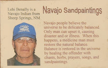 Load image into Gallery viewer, SANDPAINTING - POLLEN BOY ON THE SUN - LEHI BENALLY