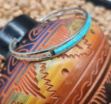 Load image into Gallery viewer, BLUE OPAL INLAY CUFF BRACELET- ANSON WALLACE