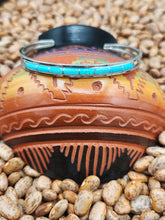 Load image into Gallery viewer, BLUE OPAL INLAY CUFF BRACELET- ANSON WALLACE