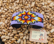 Load image into Gallery viewer, BEADED CUFF BRACELET - LIGHT PURPLE- DWIGHT NATHANIEL