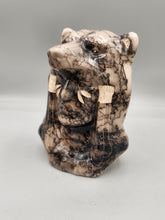 Load image into Gallery viewer, HORSEHAIR SCULPTURE - MEDICINE MAN WITH BEAR - TOM VAIL JR