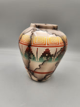 Load image into Gallery viewer, COLORED HORSEHAIR ETCHED POTTERY - RONALD SMITH