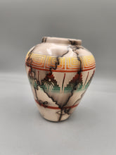 Load image into Gallery viewer, COLORED HORSEHAIR ETCHED POTTERY - RONALD SMITH