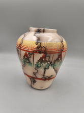 Load image into Gallery viewer, COLORED HORSEHAIR ETCHED POTTERY - RONALD SMITH