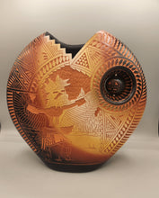 Load image into Gallery viewer, ETCHWARE EAGLE DANCER KACHINA PILLOW POT POTTERY - DIANE ARAGON #2