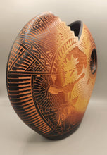 Load image into Gallery viewer, ETCHWARE EAGLE DANCER KACHINA PILLOW POT POTTERY - DIANE ARAGON #2