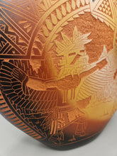 Load image into Gallery viewer, ACOMA ETCHWARE EAGLE DANCER KACHINA PILLOW POT POTTERY - DIANE ARAGON #2