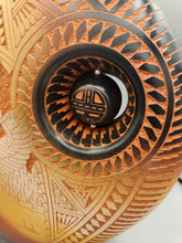 Load image into Gallery viewer, ACOMA ETCHWARE EAGLE DANCER KACHINA PILLOW POT POTTERY - DIANE ARAGON #2