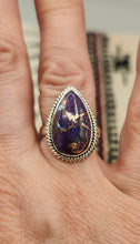Load image into Gallery viewer, PURPLE COPPER TURQUOISE RING - SIZE 8