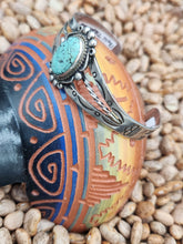Load image into Gallery viewer, #8 MINE TURQUOISE CUFF BRACELET - BELL TRADING POST - VINTAGE