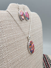 Load image into Gallery viewer, PINK SPINY OYSTER SHELL & TURQUOISE SET - OVAL