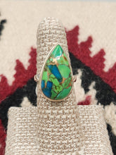 Load image into Gallery viewer, GREEN COPPER TURQUOISE RING - SIZE 6.5