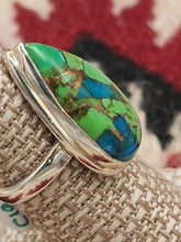 Load image into Gallery viewer, GREEN COPPER TURQUOISE RING - SIZE 6.5