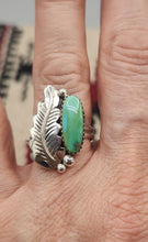 Load image into Gallery viewer, GREEN TURQUOISE RING - SIZE 8 - JULIA ETSITTY