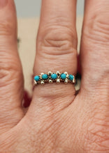 Load image into Gallery viewer, TURQUOISE ZUNI PETIT POINT RING - SIZE 6.5 - STEPHEN HALOO